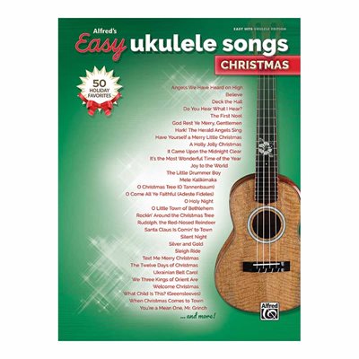BOOK 50 EASY UKULELE SONGS CHRISTMAS ALFRED