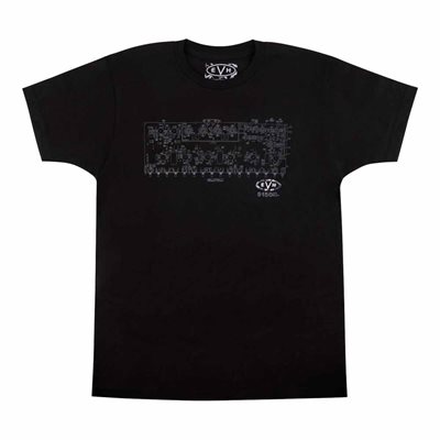 T-SHIRT SCHEMATIC NOIR XL EVH