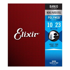 ELIXIR CORDES DE BANJO MEDIUM 10-23 5 CORDES