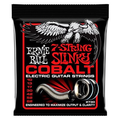 CORDES DE GUITARE ÉLECTRIQUE 7 CORDES COBALT ERNIE BALL