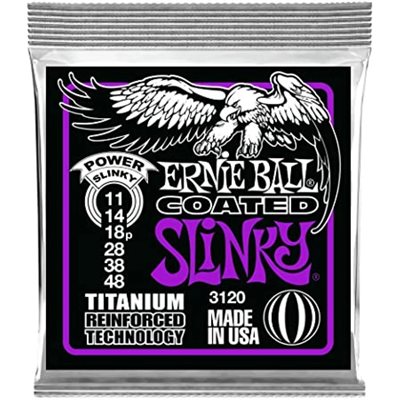 CORDE GUIT ELEC. COATED TITANIUM 11-48 ERNIE BALL