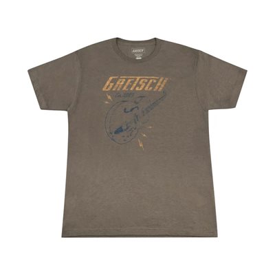 T-SHIRT XXL LIGHTNING BOLT BRUN GRETSCH