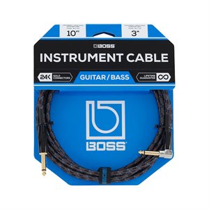 CABLE 1 / 4 A 1 / 4 10' A / 90 PLUG OR 24K BOSS