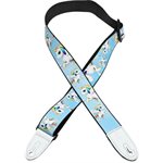 COURROIE DE GUITARE POUR ENFANT MOTIF LICORNE BLEU LEVY'S