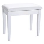 BANC DE PIANO AVEC RANGEMENT BLANC ROLAND